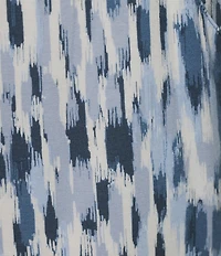 Nottibianche Ikat Print Coordinating Knit Cropped Drawstring Sleep Pants