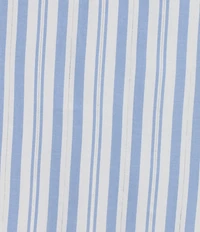 Nottibianche Plus Size Striped Split Round Neck Short Sleeve Woven Caftan