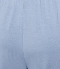 Nottibianche Solid Bamboo Jersey Knit Coordinating Cropped Sleep Pants