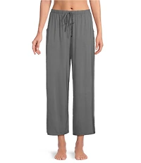 Nottibianche Solid Bamboo Jersey Knit Coordinating Cropped Sleep Pants