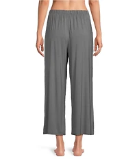Nottibianche Solid Bamboo Jersey Knit Coordinating Cropped Sleep Pants