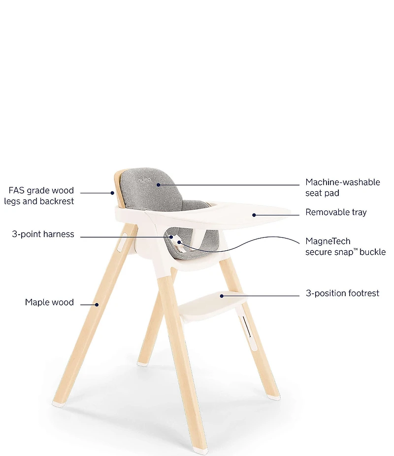 Nuna Bryn™ High Chair + Newborn Rocker Seat