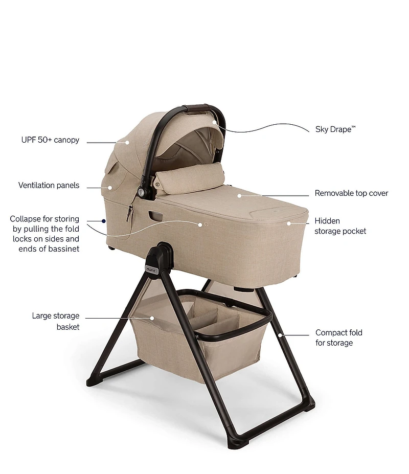 Nuna DEMI™ Next Bassinet + Stand