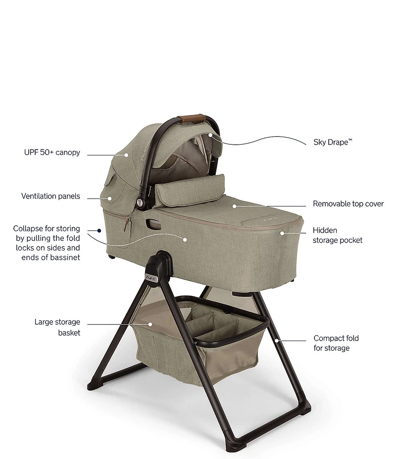 Nuna DEMI™ Next Bassinet + Stand