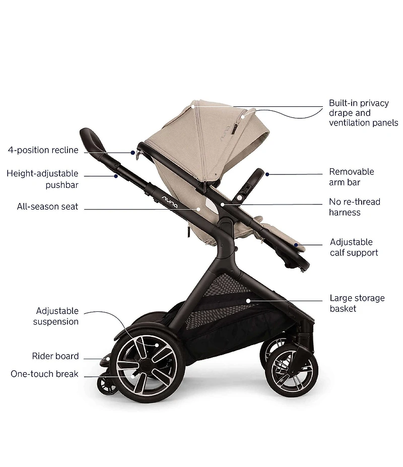 Nuna Demi Next Stroller + Rider Board