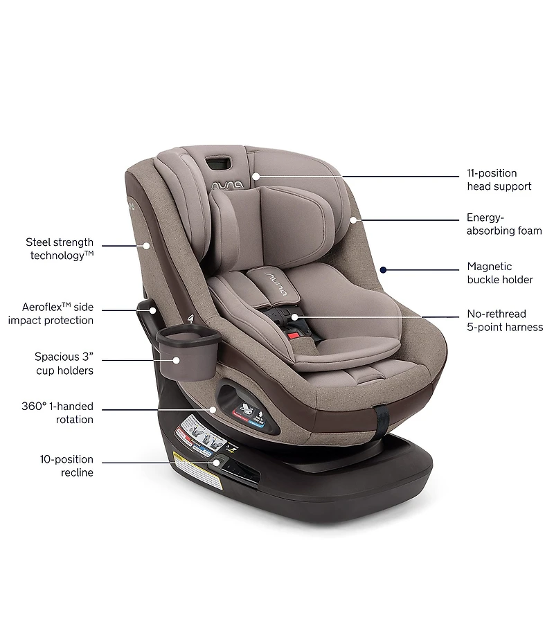 Nuna REVV Maxx 360° Rotating Convertible Car Seat