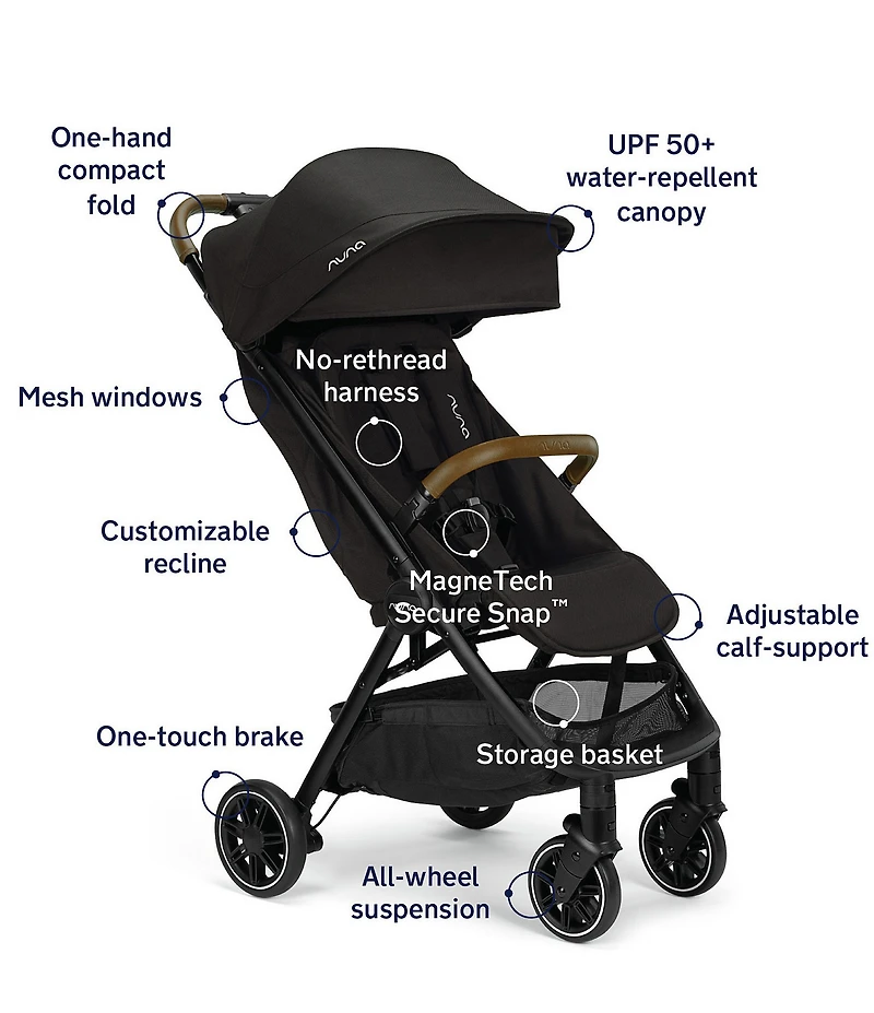 Nuna TRVL™ Self-Folding Compact Stroller