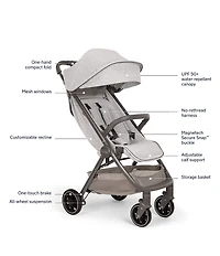 Nuna TRVL™ Self-Folding Sterling Compact Stroller