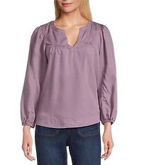 Nurture Bracelet Sleeve Notch Neck Blouse
