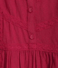 Nurture Bracelet Sleeve Y-Neck Top