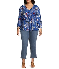 Nurture by Westbound Plus Size High Rise 5-Pocket Slim Crop Rolled Cuff Boyfriend Jeans