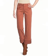 Nurture Mid Rise Boyfriend Straight Leg Ankle Pants