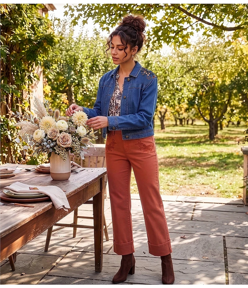 Nurture Mid Rise Boyfriend Straight Leg Ankle Pants