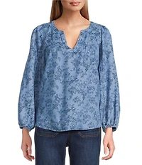 Nurture Notch Neck Bracelet Sleeve Blouse