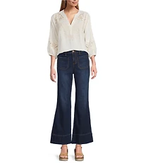 Nurture Patch Pocket High Rise Flare Jeans