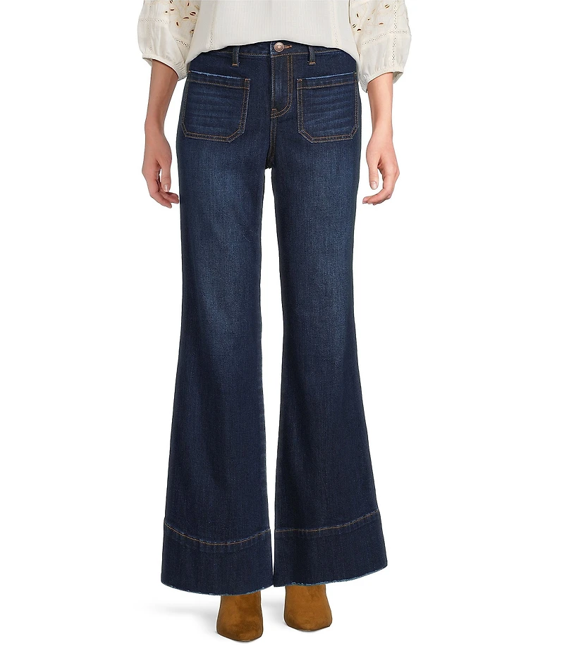 Nurture Patch Pocket High Rise Flare Jeans