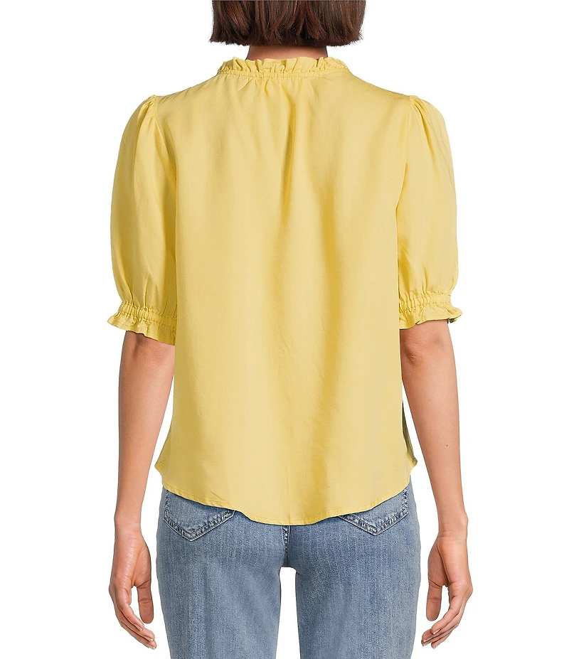 Nurture Petite Size Elbow Sleeve V-Neck Top