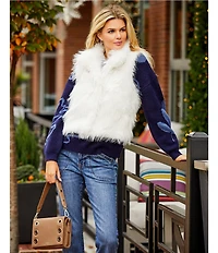 Nurture Petite Size Leaf Pattern Long Sleeve Crew Neck Sweater