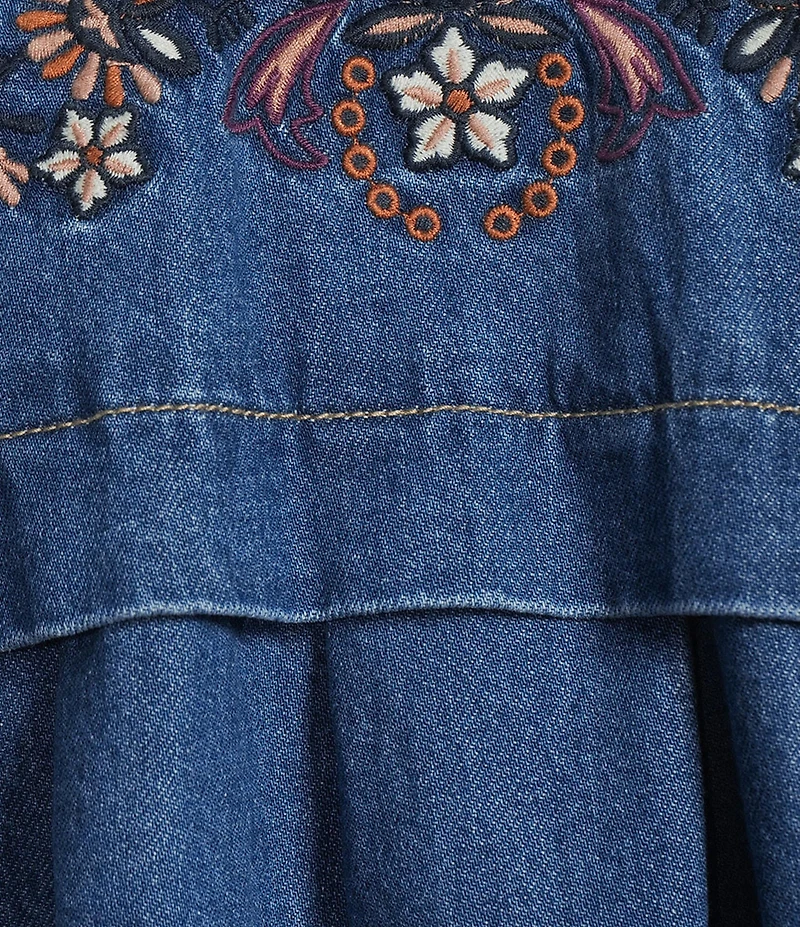 Nurture Petite Size Long Sleeve Denim Swing Jacket