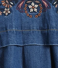Nurture Petite Size Long Sleeve Denim Swing Jacket