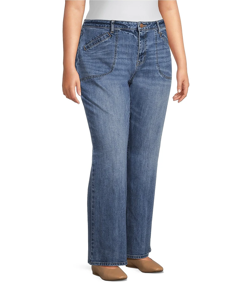 Nurture Plus Mid Rise Welt Pocket Bootcut Jeans