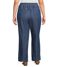 Nurture Pull-On Tie Front Relaxed Straight Leg Pants