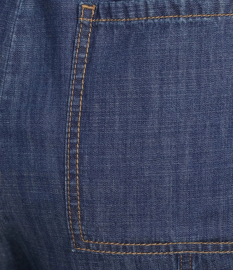 Nurture Pull-On Tie Front Relaxed Straight Leg Pants
