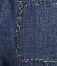 Nurture Pull-On Tie Front Relaxed Straight Leg Pants