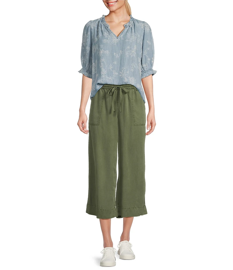 Nurture Pull-On Wide Leg Crop Pants