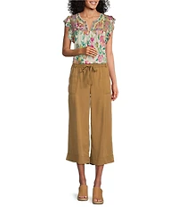Nurture Pull-On Wide Leg Crop Pants