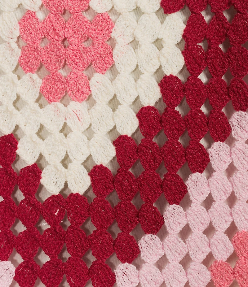 Nurture Short Sleeve Crochet Pullover Top