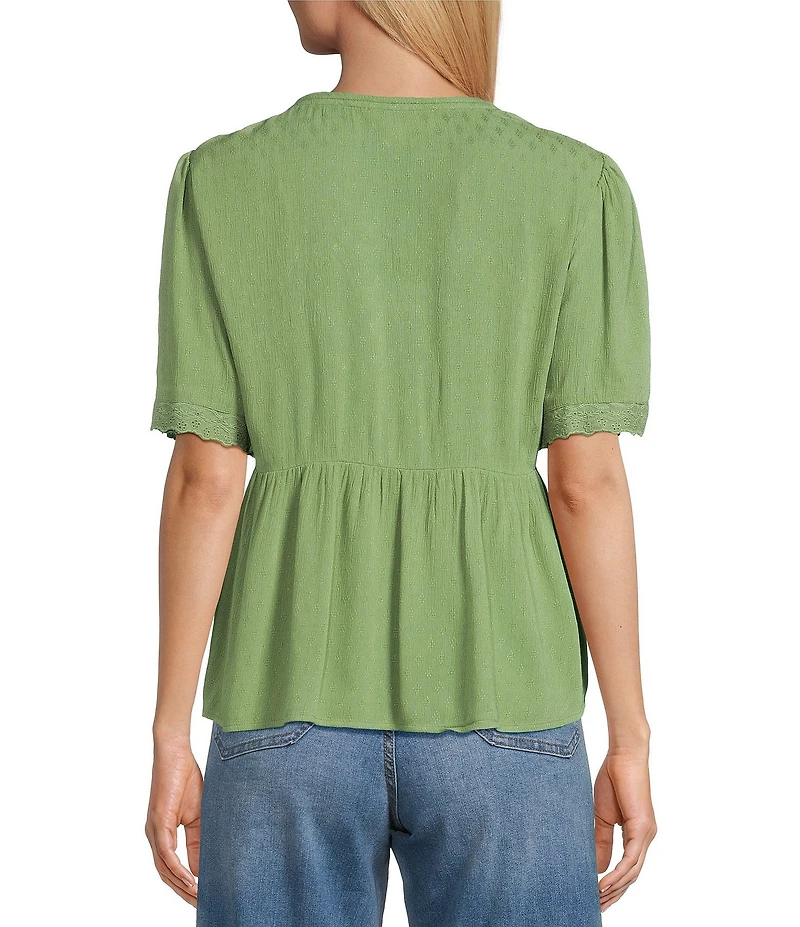 Nurture Short Sleeve V-Neck Top