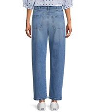 Nurture Stretch High Rise Barrel Leg Ankle Jeans