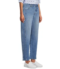 Nurture Stretch High Rise Barrel Leg Ankle Jeans
