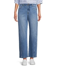 Nurture Stretch High Rise Barrel Leg Ankle Jeans