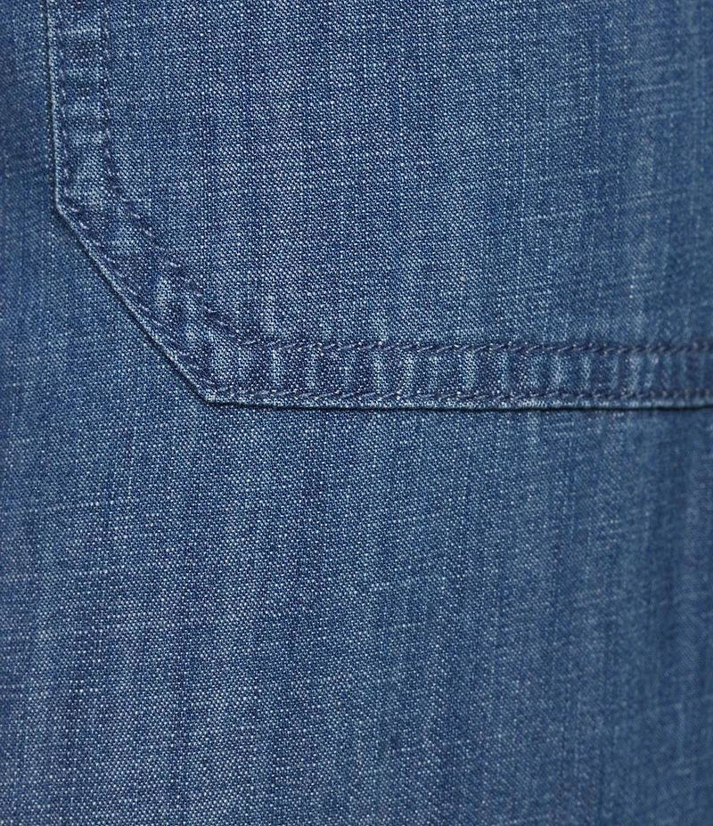 Nurture Stretch Linen Blend Cuffed Straight Leg Crop Pants