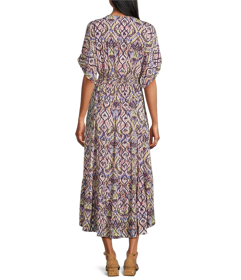 Nurture V-Neck Short Sleeve Midi Dress
