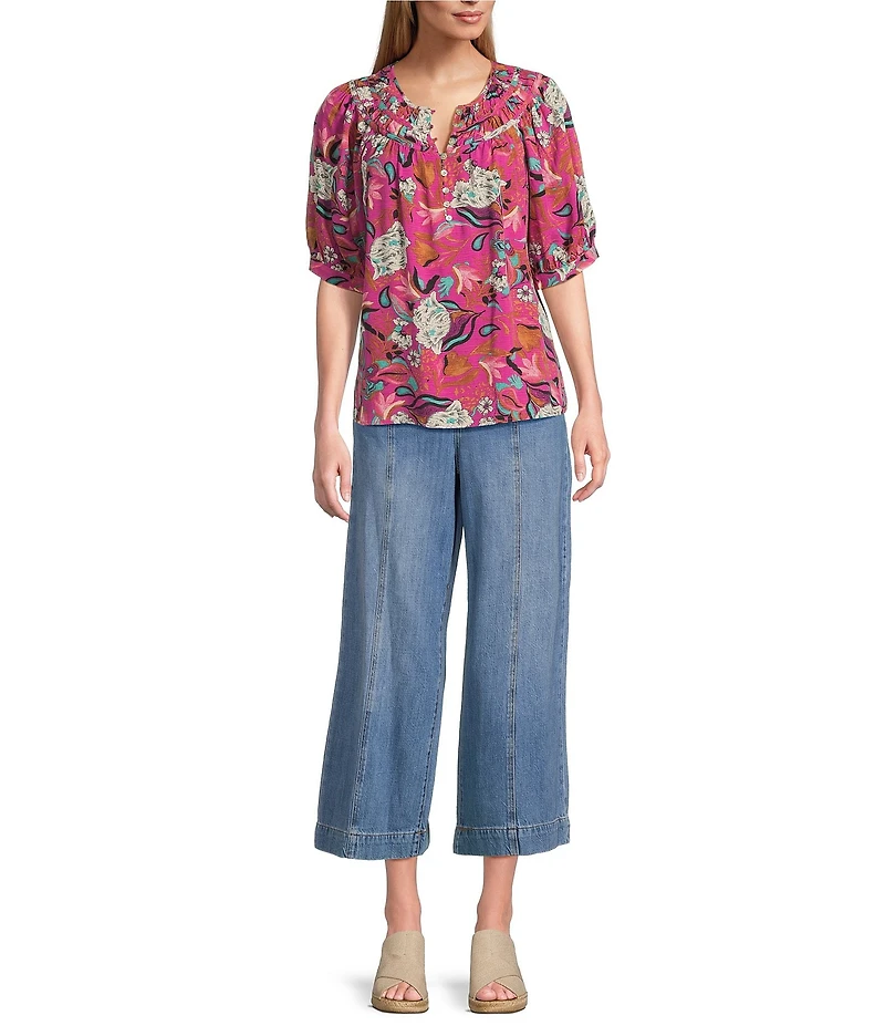 Nurture Wide Leg Crop Jeans