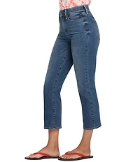 NYDJ Ellison Denim High Riser Straight Leg Ankle Length Jeans