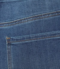 NYDJ Marilyn Denim High Rise Straight Leg Ankle Length Triple Stitching Jeans