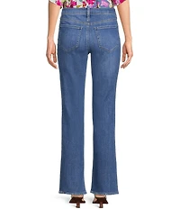 NYDJ Marilyn Stretch Denim Mid Rise Straight Leg Ankle Length Jeans