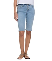 NYDJ Sophie Stretch Denim Mid Rise Straight Leg Capri Shorts