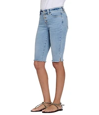 NYDJ Sophie Stretch Denim Mid Rise Straight Leg Capri Shorts