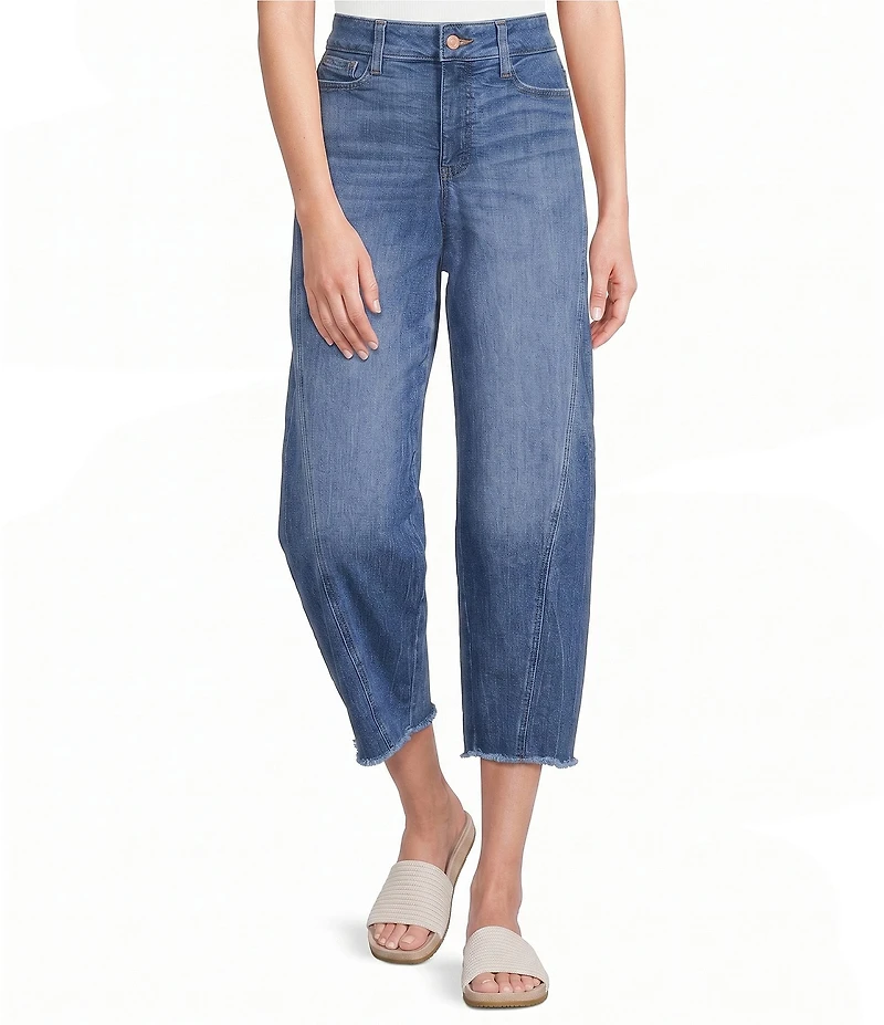 NYDJ Alyssa Denim High Rise Wide Leg Crop Jeans