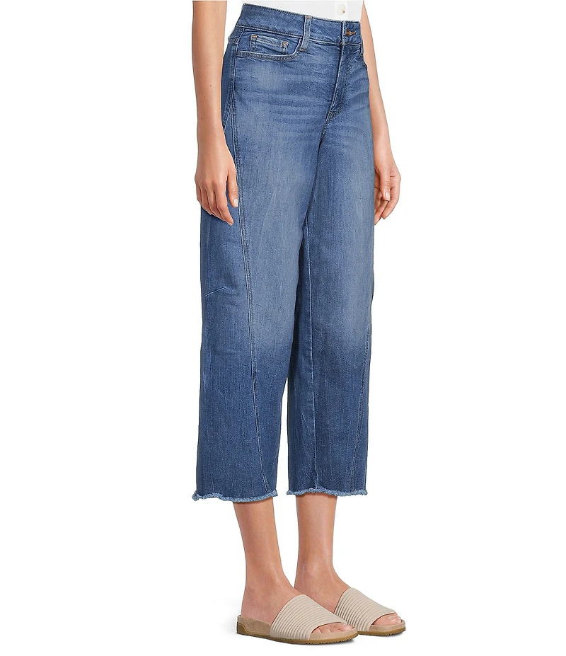 NYDJ Alyssa Denim High Rise Wide Leg Crop Jeans