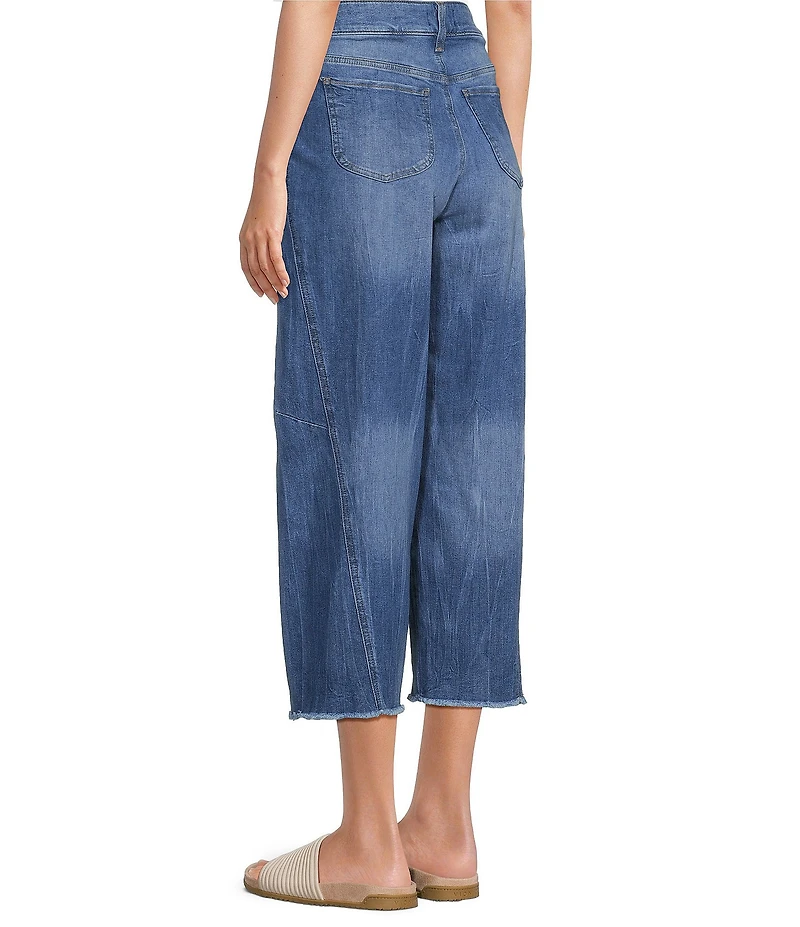 NYDJ Alyssa Denim High Rise Wide Leg Crop Jeans
