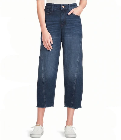 NYDJ Alyssa Denim High Rise Wide Leg Crop Jeans