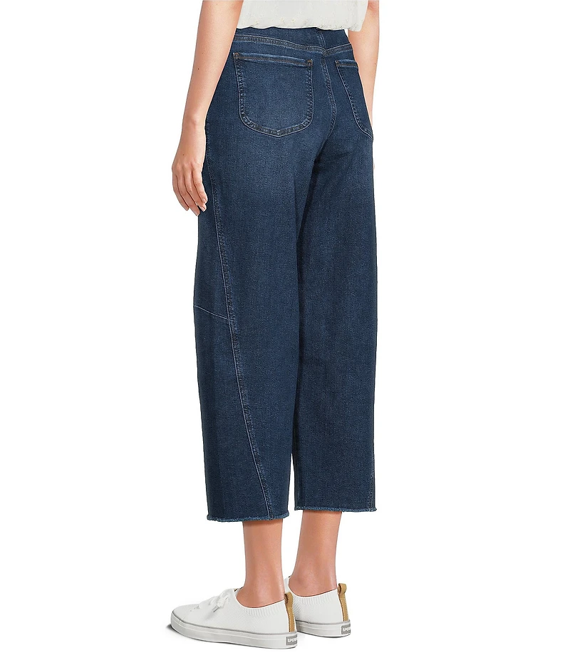 NYDJ Alyssa Denim High Rise Wide Leg Crop Jeans