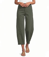 NYDJ Alyssa Denim High-Rise Wide Leg Crop Length Jeans