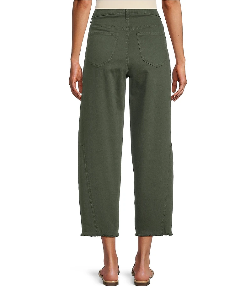NYDJ Alyssa Denim High-Rise Wide Leg Crop Length Jeans